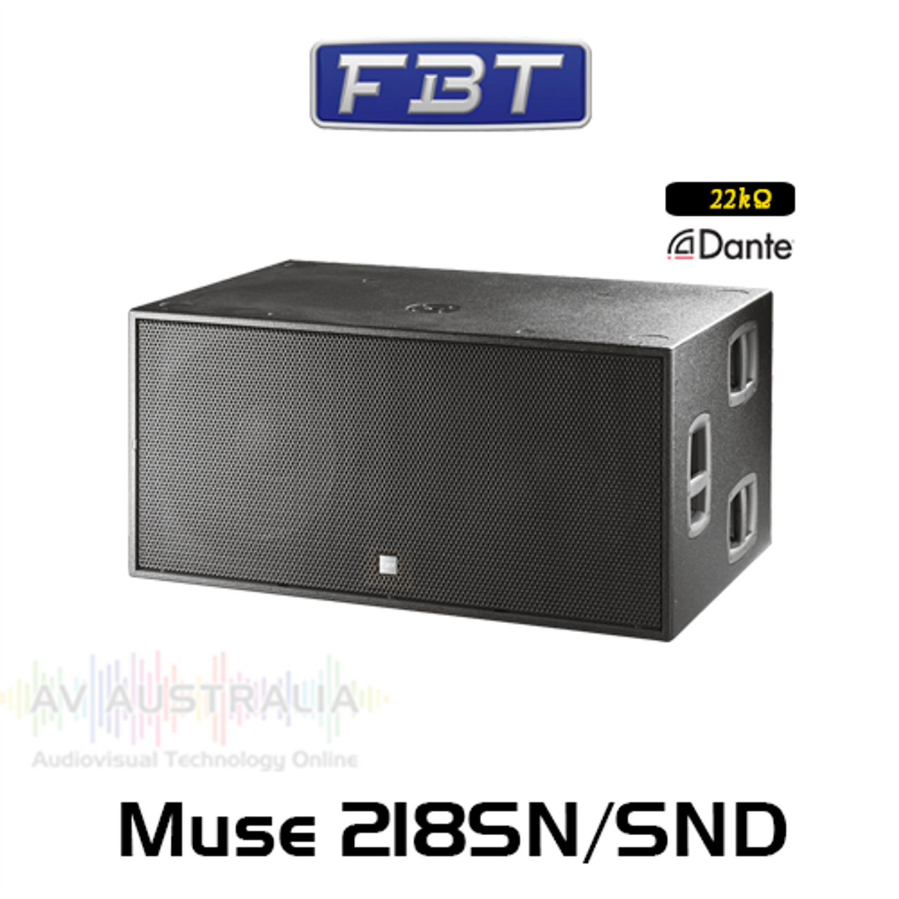 FBT Muse 218SN/SND Dual 18" Processed Active Subwoofer - Dante Option