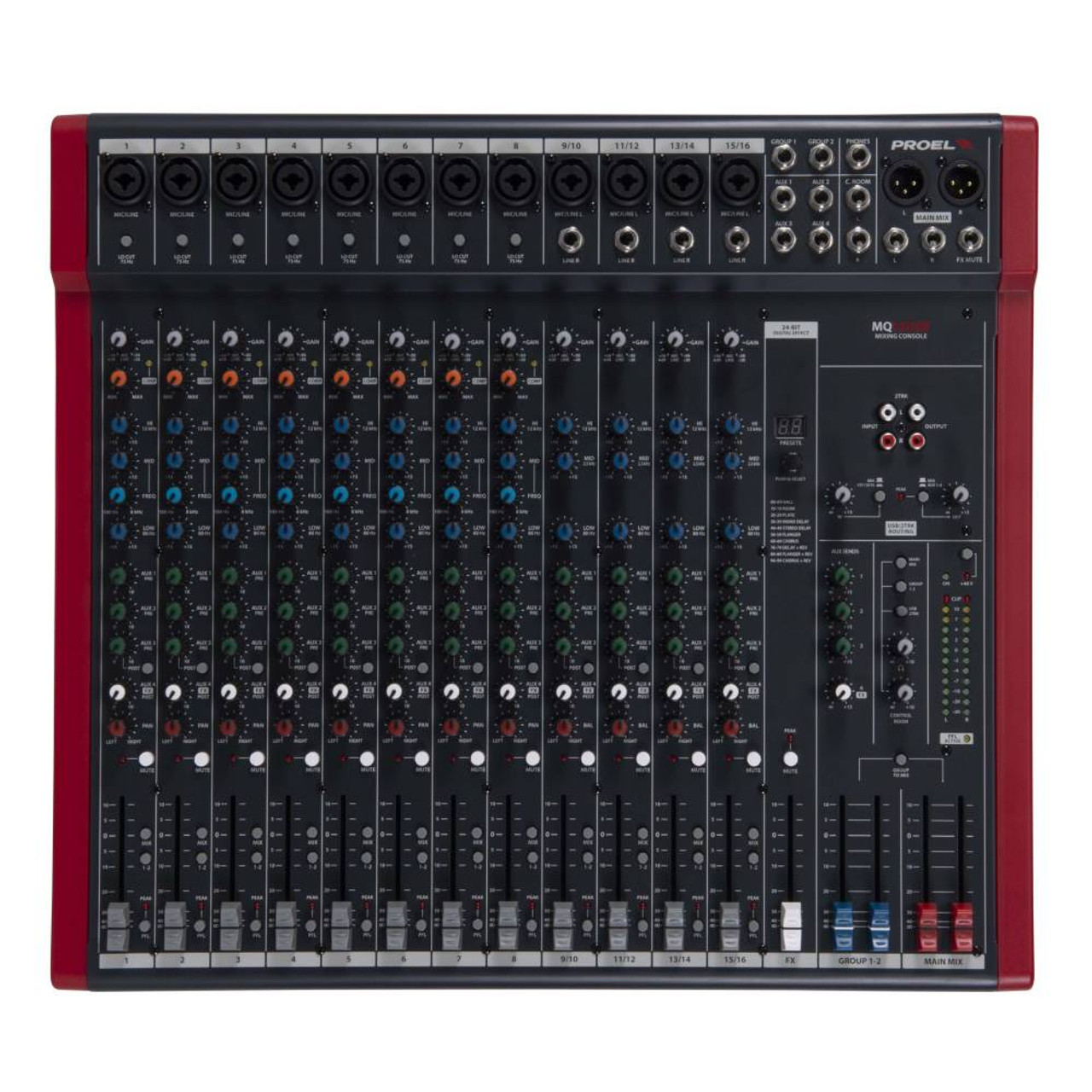 Proel MQ16USB 16-Channel PA Mixer with FX and USB