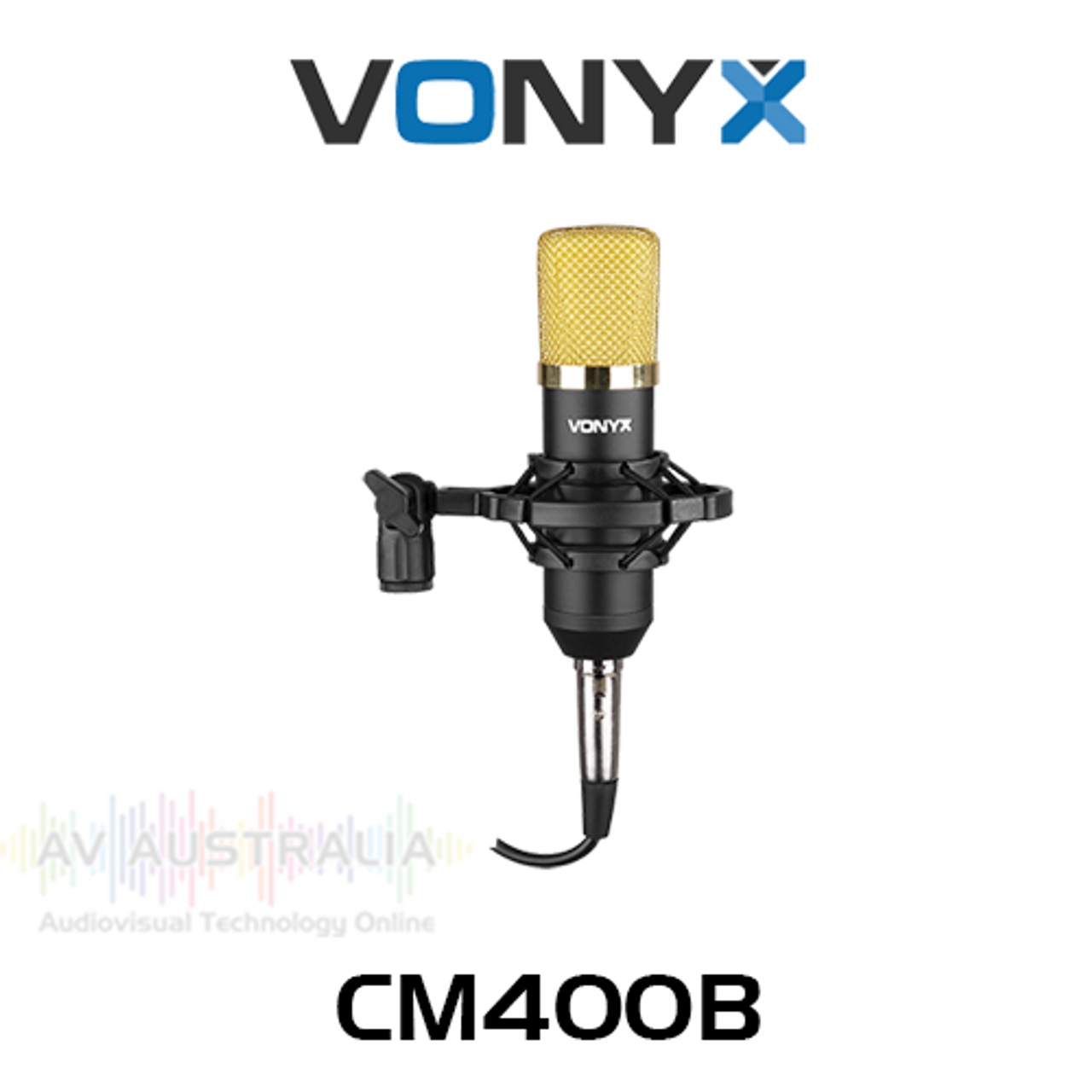 Vonyx CM400B Studio Condenser Microphone (3.5mm, 3P XLR)