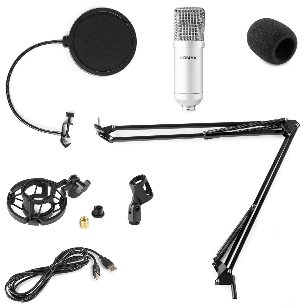 Vonyx CMS300 USB Studio Microphone Set