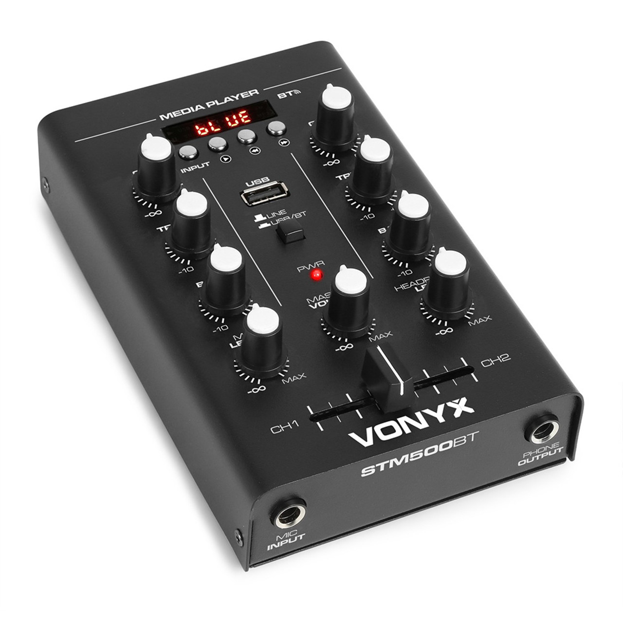 Vonyx STM500BT 2-Channel Mixer with USB/MP3/Bluetooth