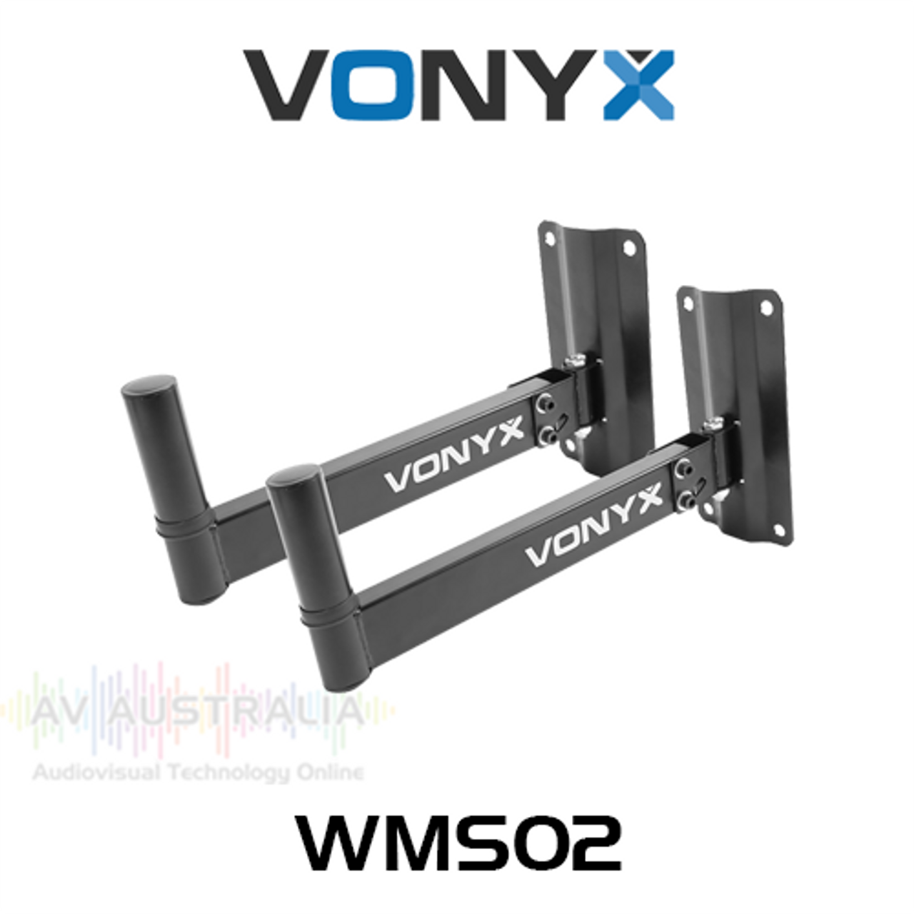 Vonyx WMS02 PA Speaker Wall Brackets - 50kg Max (Pair)