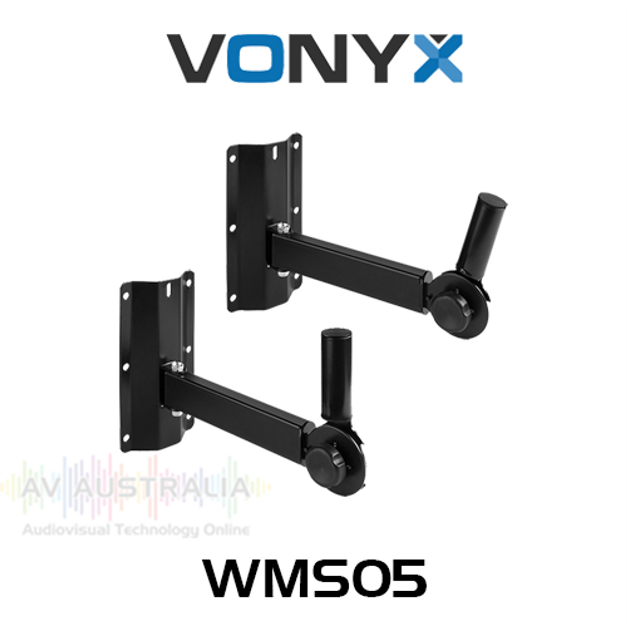 Vonyx WMS05 Tilt Speaker Wall Brackets - 50kg Max (Pair)