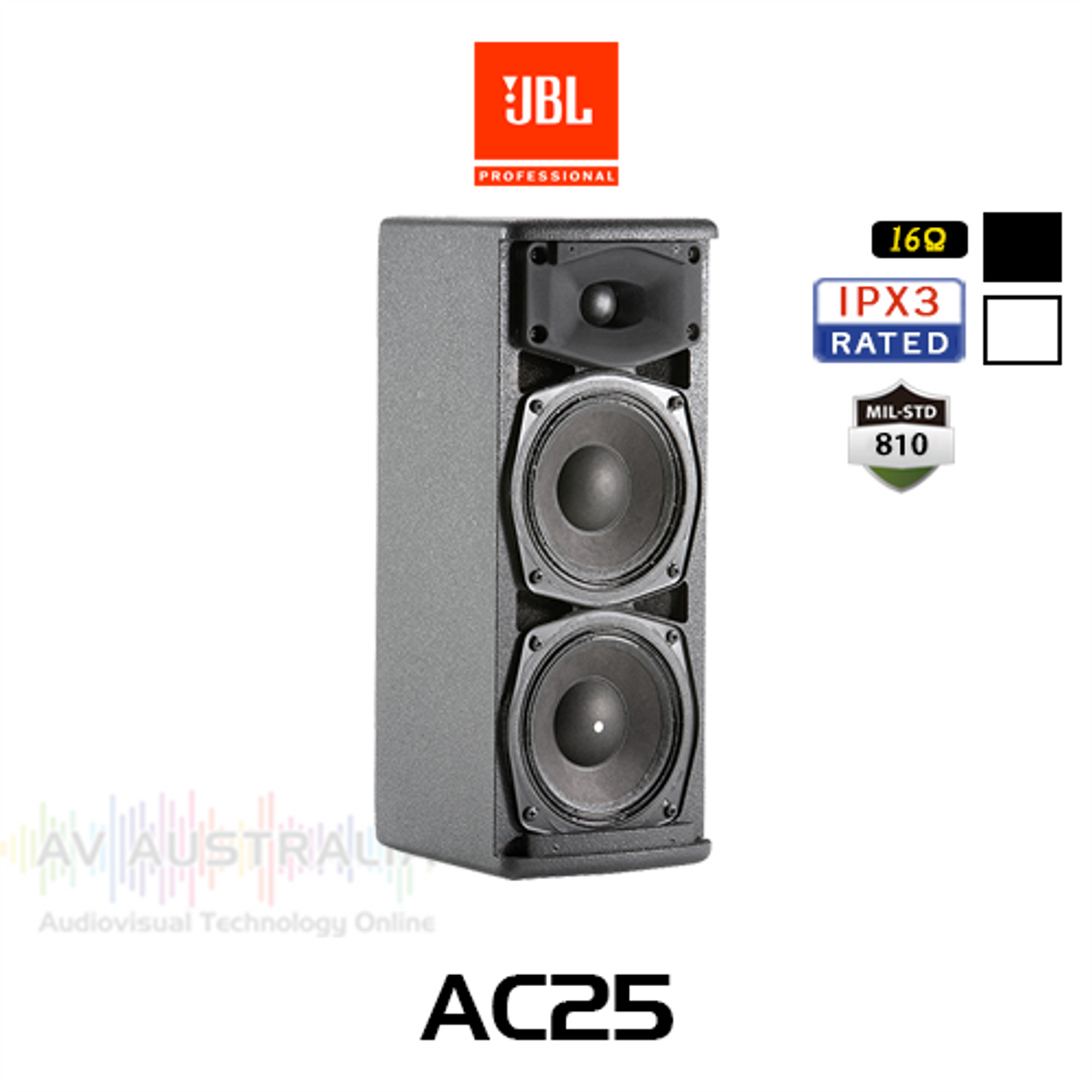 JBL AC25 Dual 5.25" Ultra-Compact High Output Loudspeaker (Each)