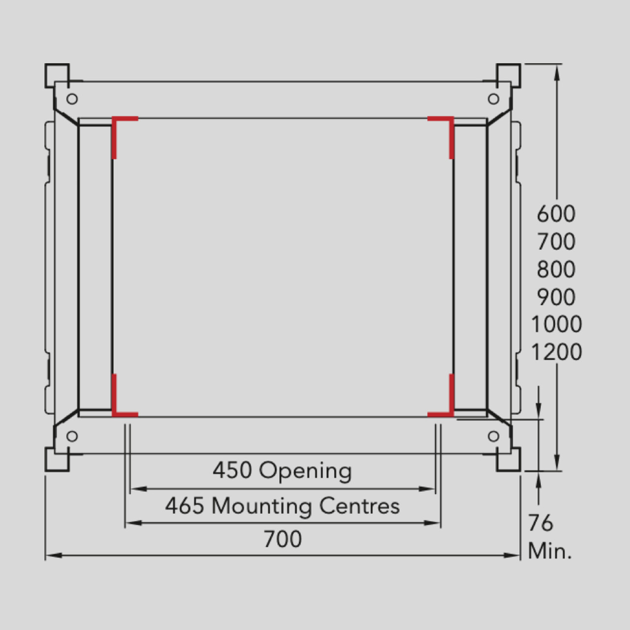 MFB S2005 Series Floorstanding Rack - Door Options