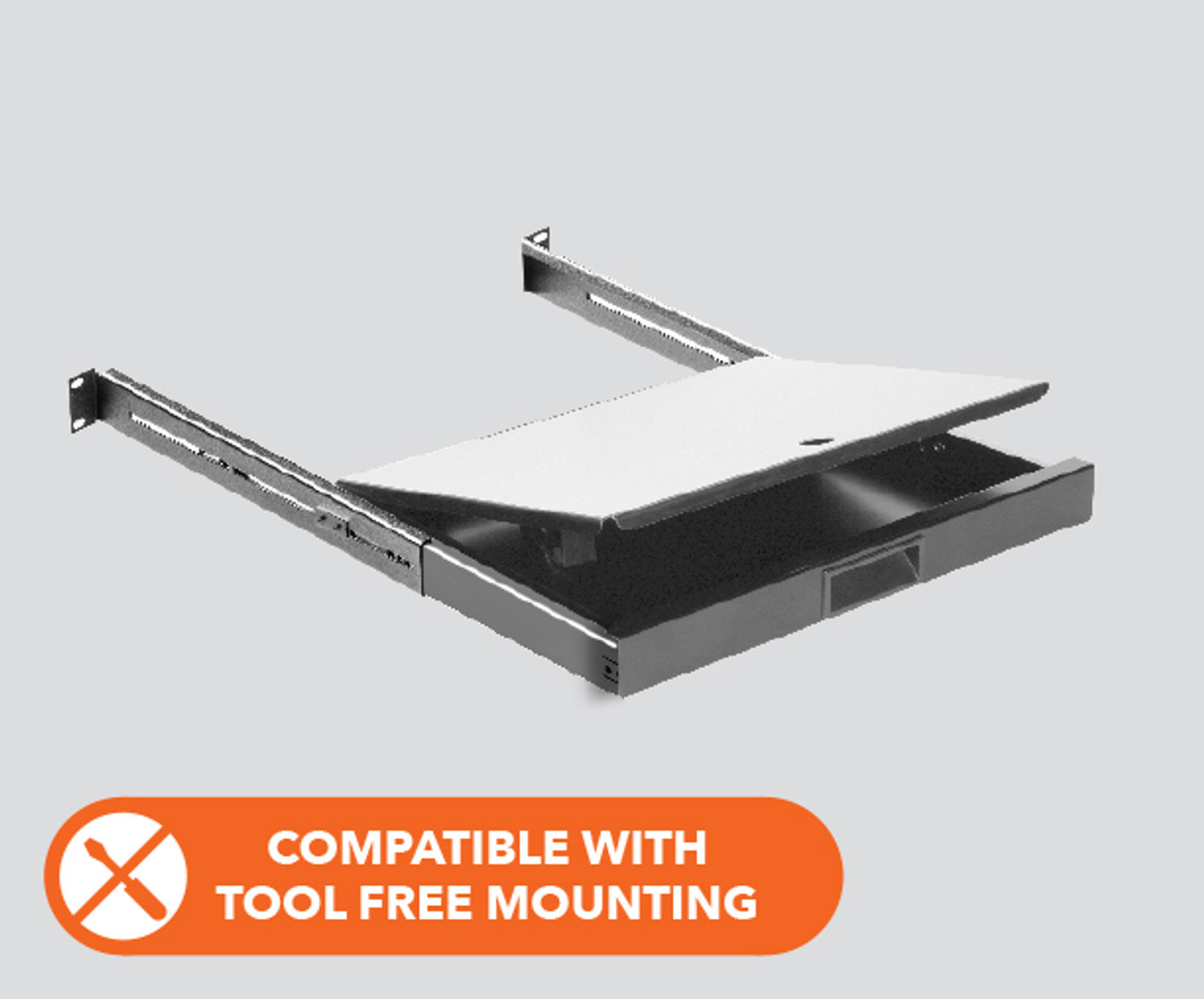 MFB Telescopic Writing Desk For 350 & 450mm Deep Racks