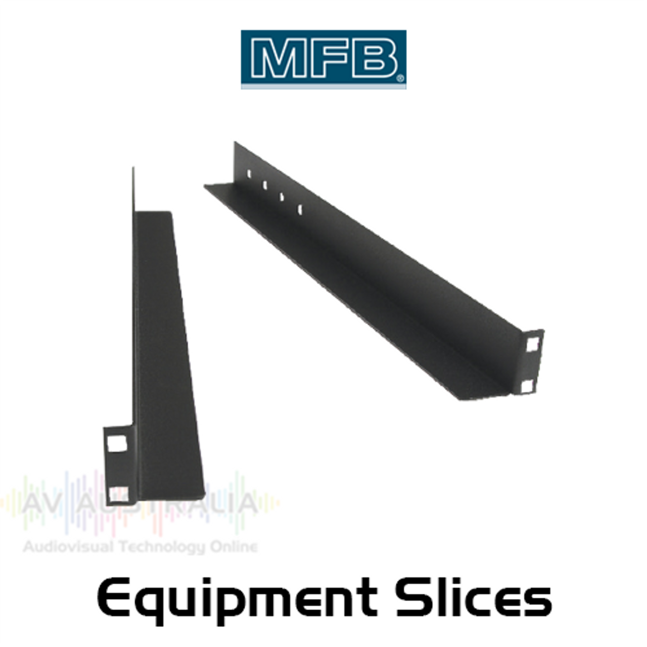 MFB 300-800mm Depth Fixed Equipment Slides (Pair)