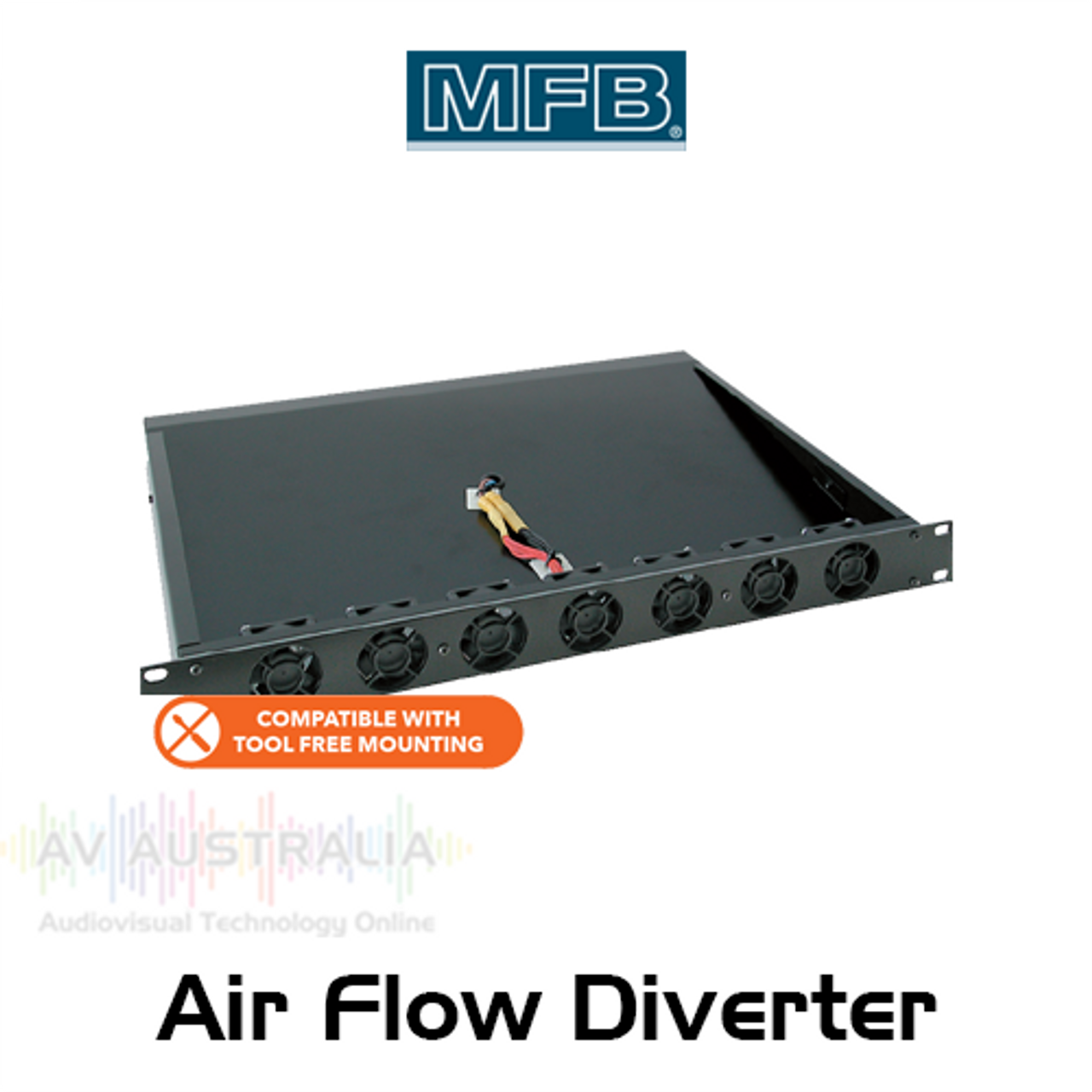 MFB 1RU Air Flow Diverter (300, 350, 400 Depth)