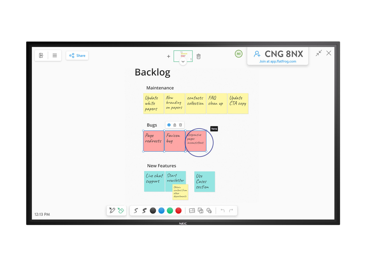 NEC Mxx1-IGB 4K 500 Nits 24/7 20-Point In-Glass Touch Interactive Displays (55", 65", 75", 86")