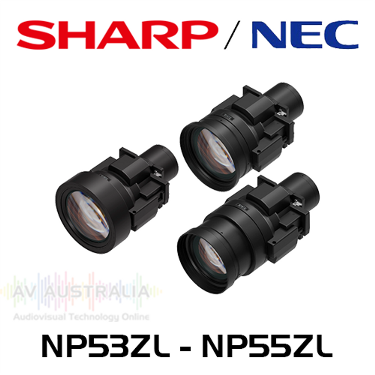 NEC Projector NP53ZL to NP55ZL Lenses To Suit PA5 Series Installation Projectors