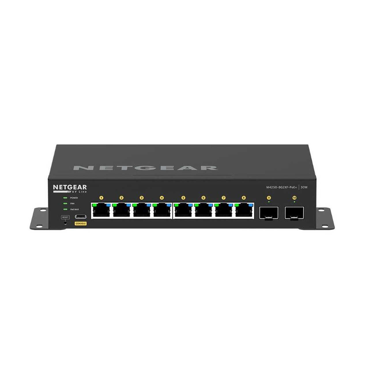 Netgear AV Line M4250-8G2XF-PoE 8x1G PoE 220W Desktop Managed Switch with 2x10G SFP 