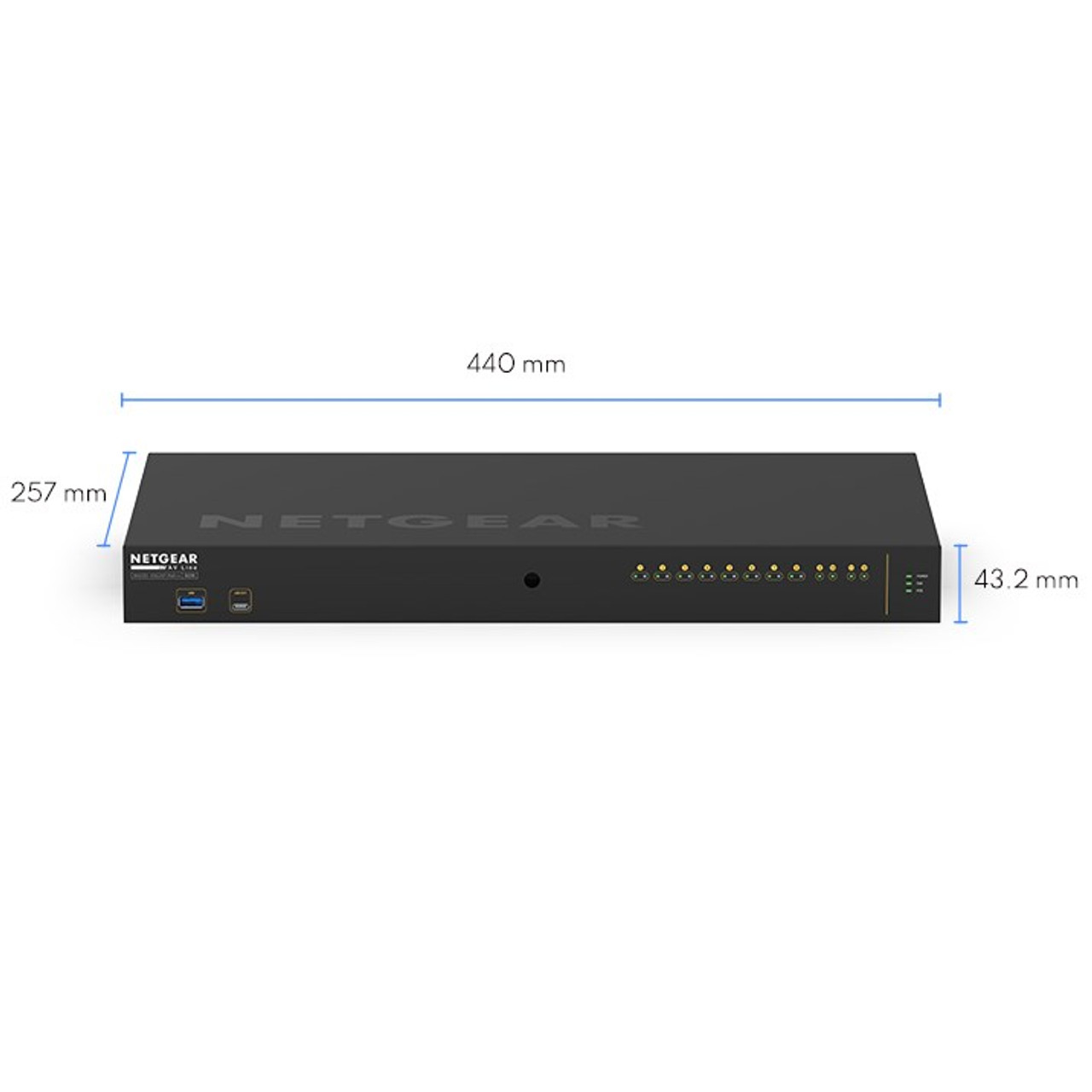 Netgear AV Line M4250-10G2XF-PoE 8x1G Ultra90 PoE 802.3bt 720W Managed Switch with 2x1G and 2xSFP