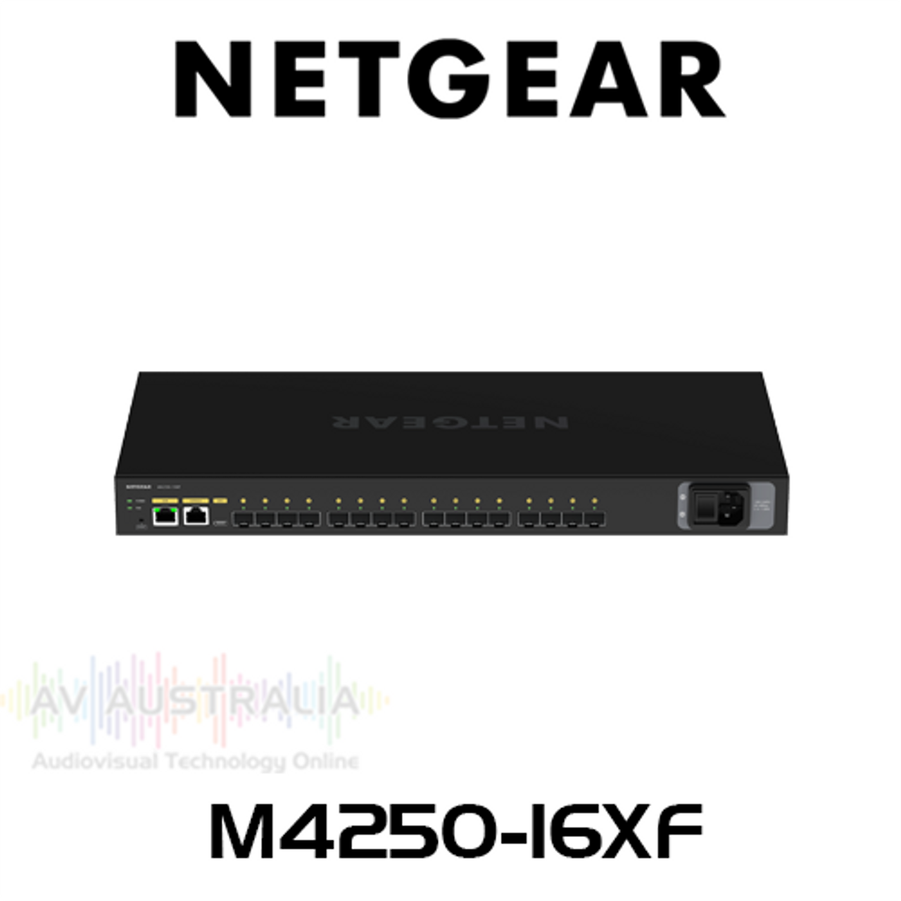 Netgear AV Line M4250-16XF 16-Ports 1G/10G Fiber SFP Managed Switch