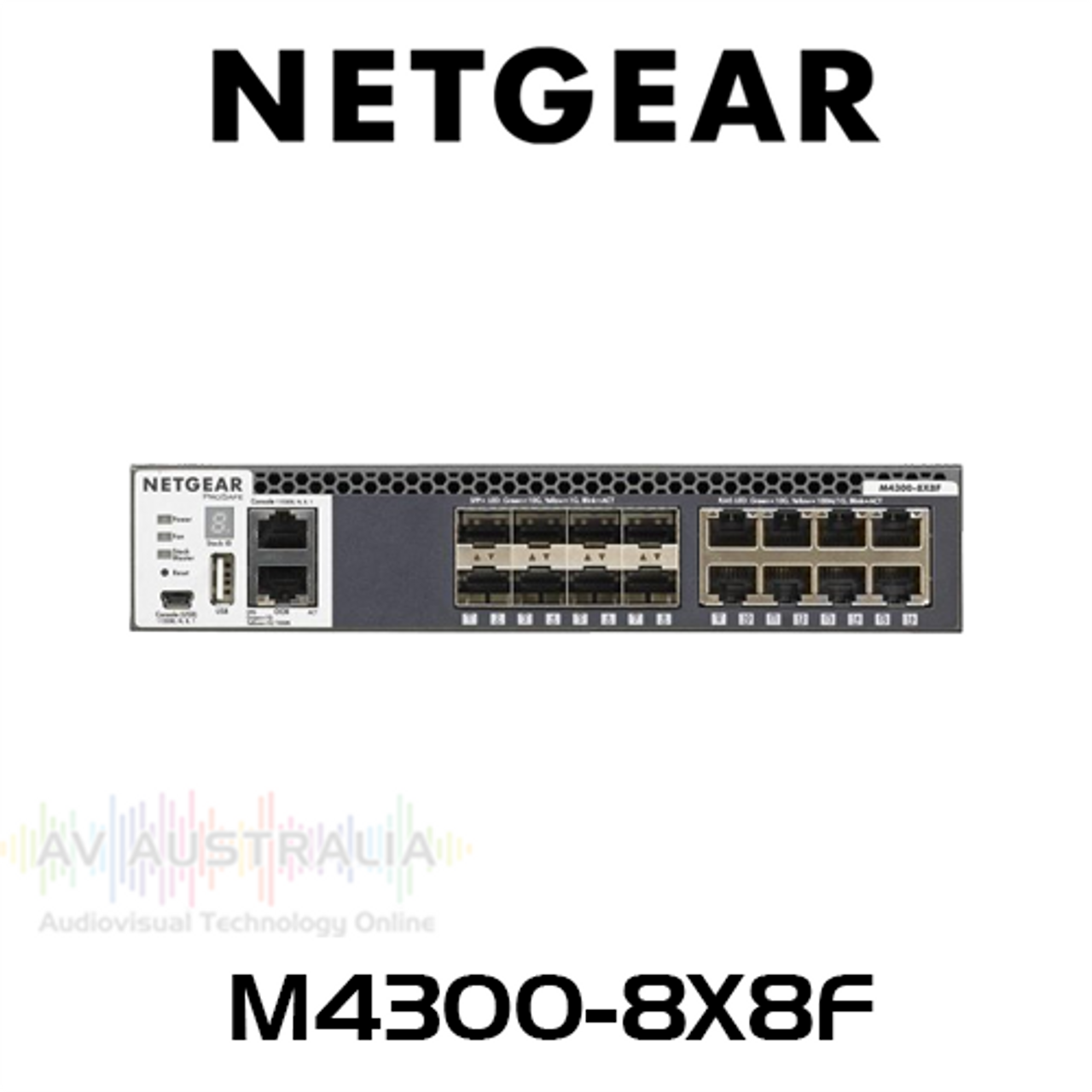 Netgear M4300-8X8F 8x10G Layer 3 Stackable Managed Switch with 8x10G SFP