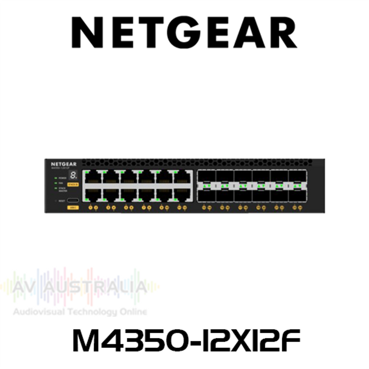 Netgear M4350-12X12F 12x10G/Multi-Gig Layer 3 Managed Switch with 12x10G SFP