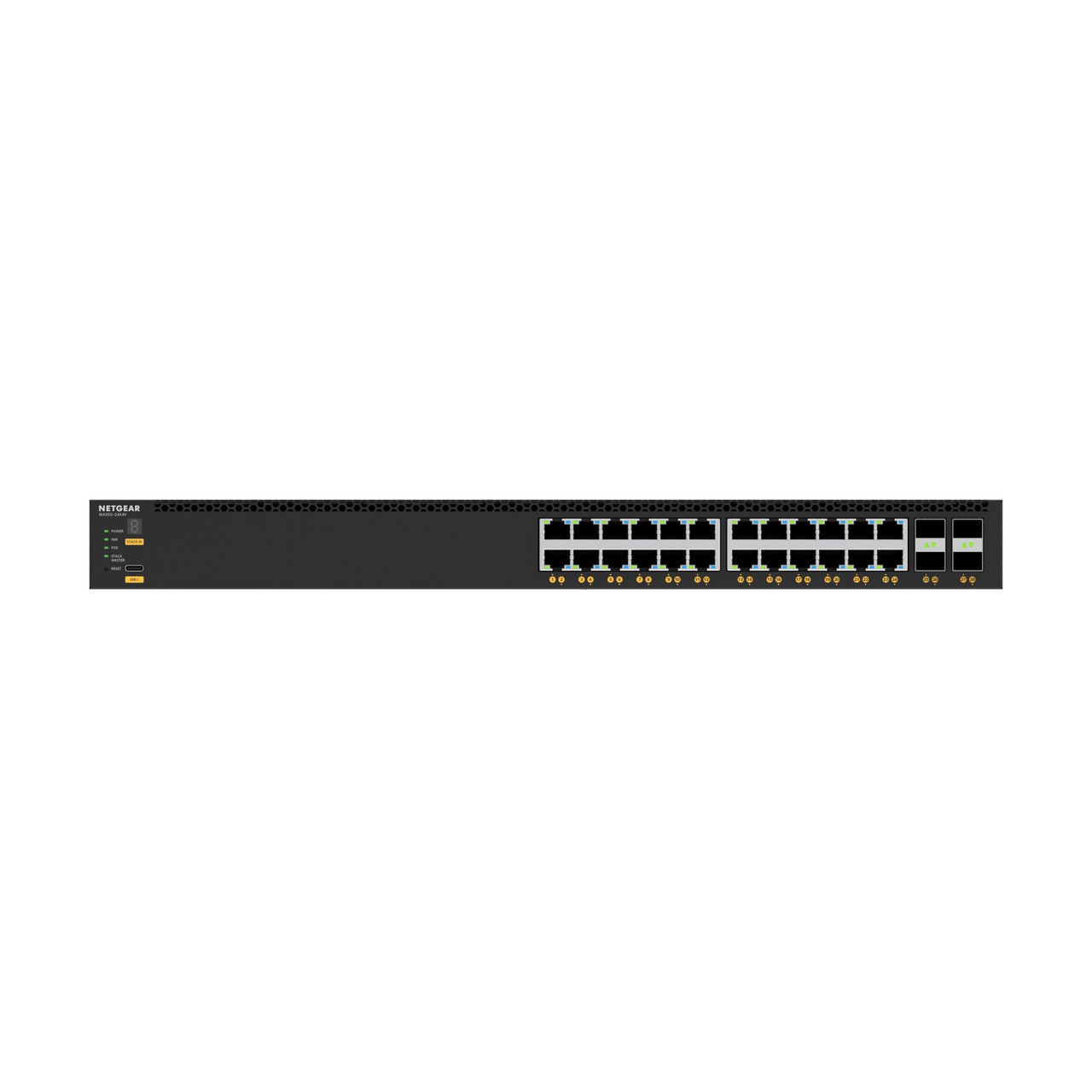 Netgear M4350-24X4V 24x10G/Multi-Gig PoE Layer 3 Stackable Managed Switch with 4x25G SFP28