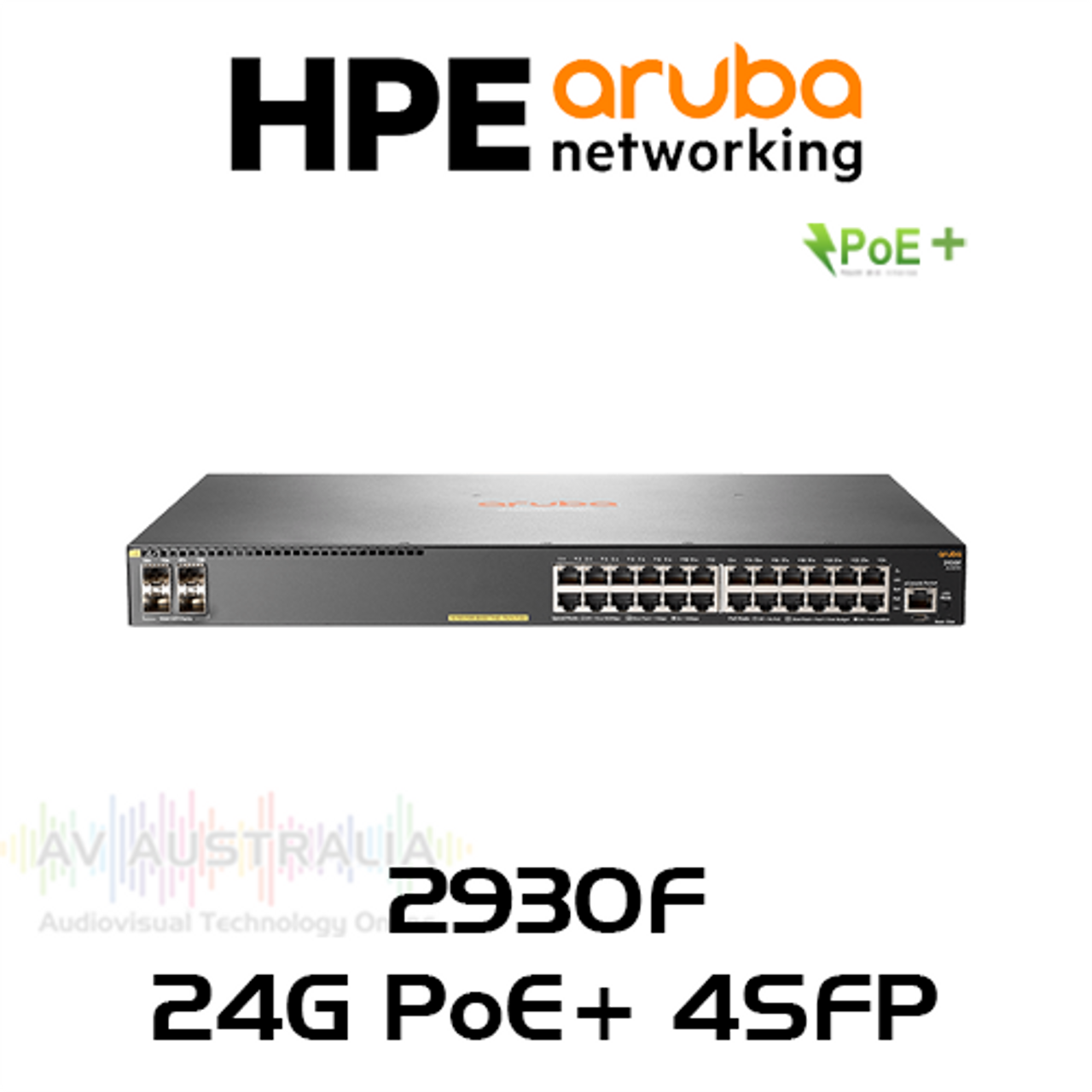 Aruba 2930F 24-Port PoE+ Gigabit Stackable Layer 3 Managed Switch with 4x SFP