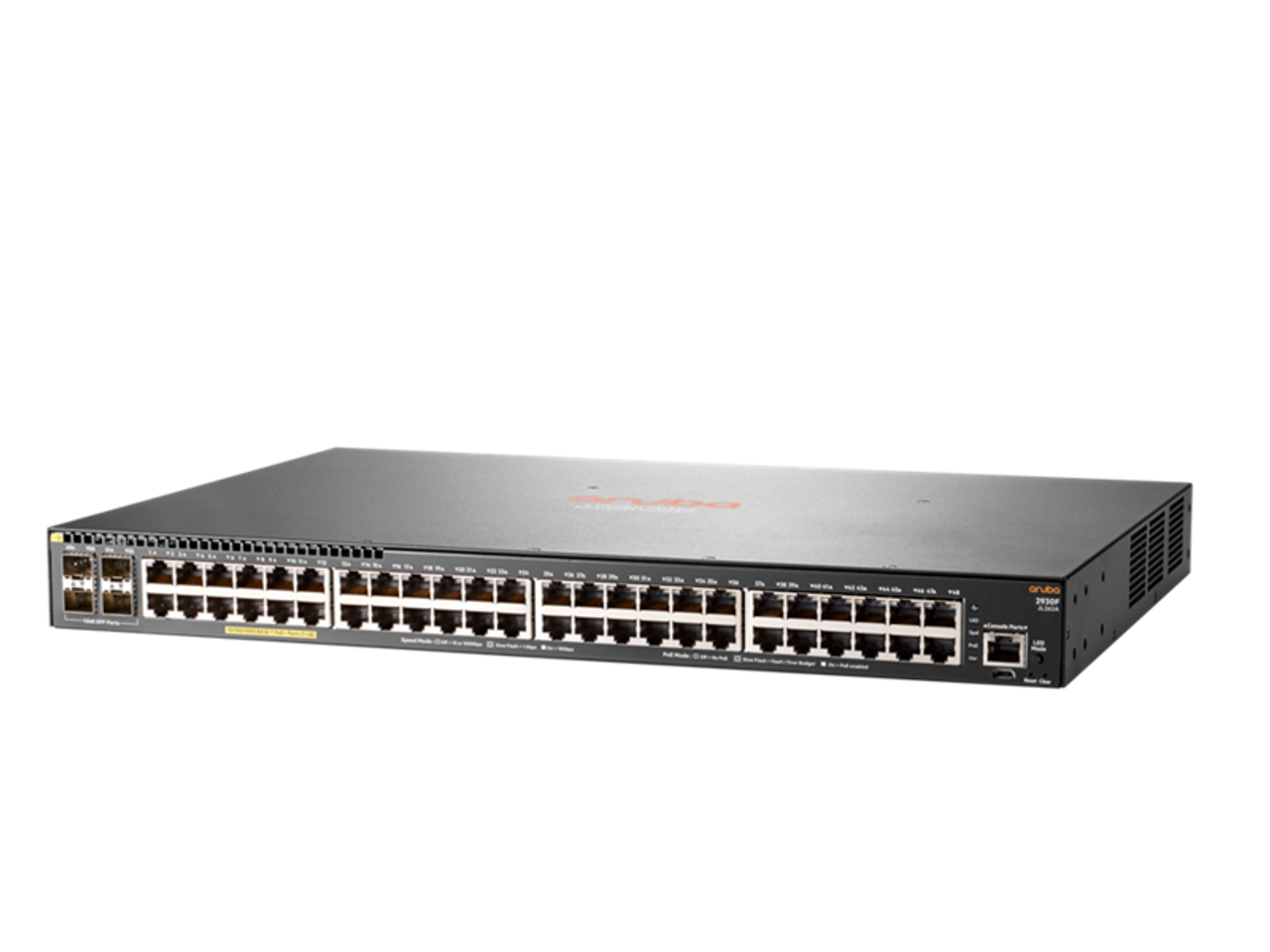 Aruba 2930F 48-Port Gigabit PoE+ 370W Stackable Layer 3 Managed Switch with 4x SFP