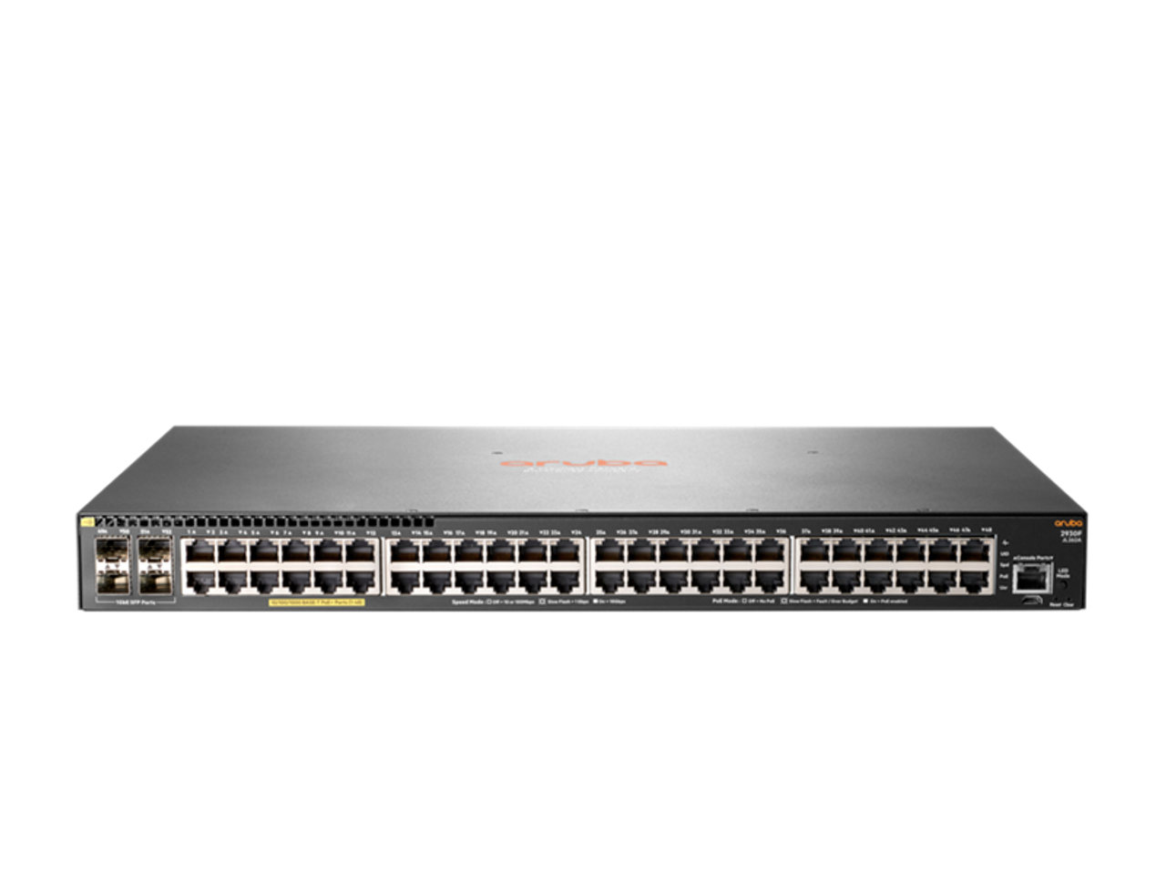 Aruba 2930F 48-Port Gigabit PoE+ 370W Stackable Layer 3 Managed Switch with 4x SFP