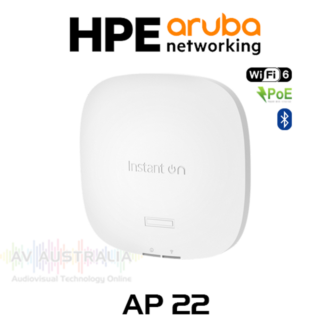 Aruba Instant On AP22 Wi-Fi 6 Mesh 2x2 MIMO PoE Access Point