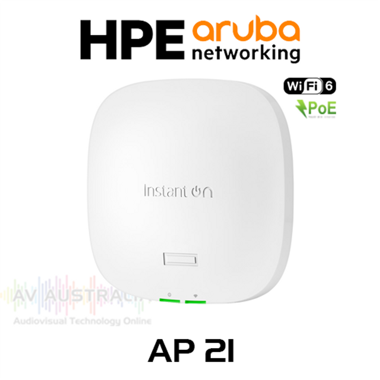 Aruba Instant On AP21 Wi-Fi 6 Mesh 2x2 MIMO PoE Access Point