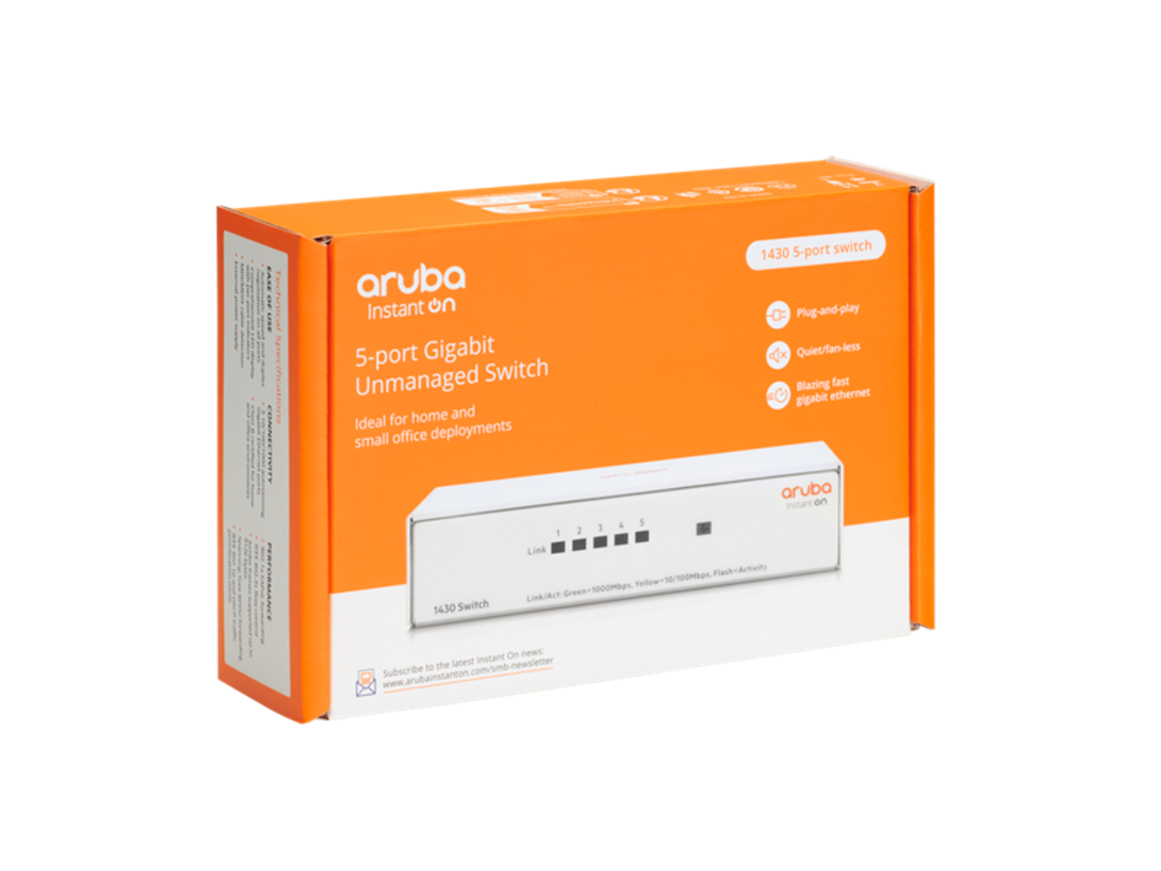 Aruba Instant On 1430 5-Port Gigabit Ethernet Switch