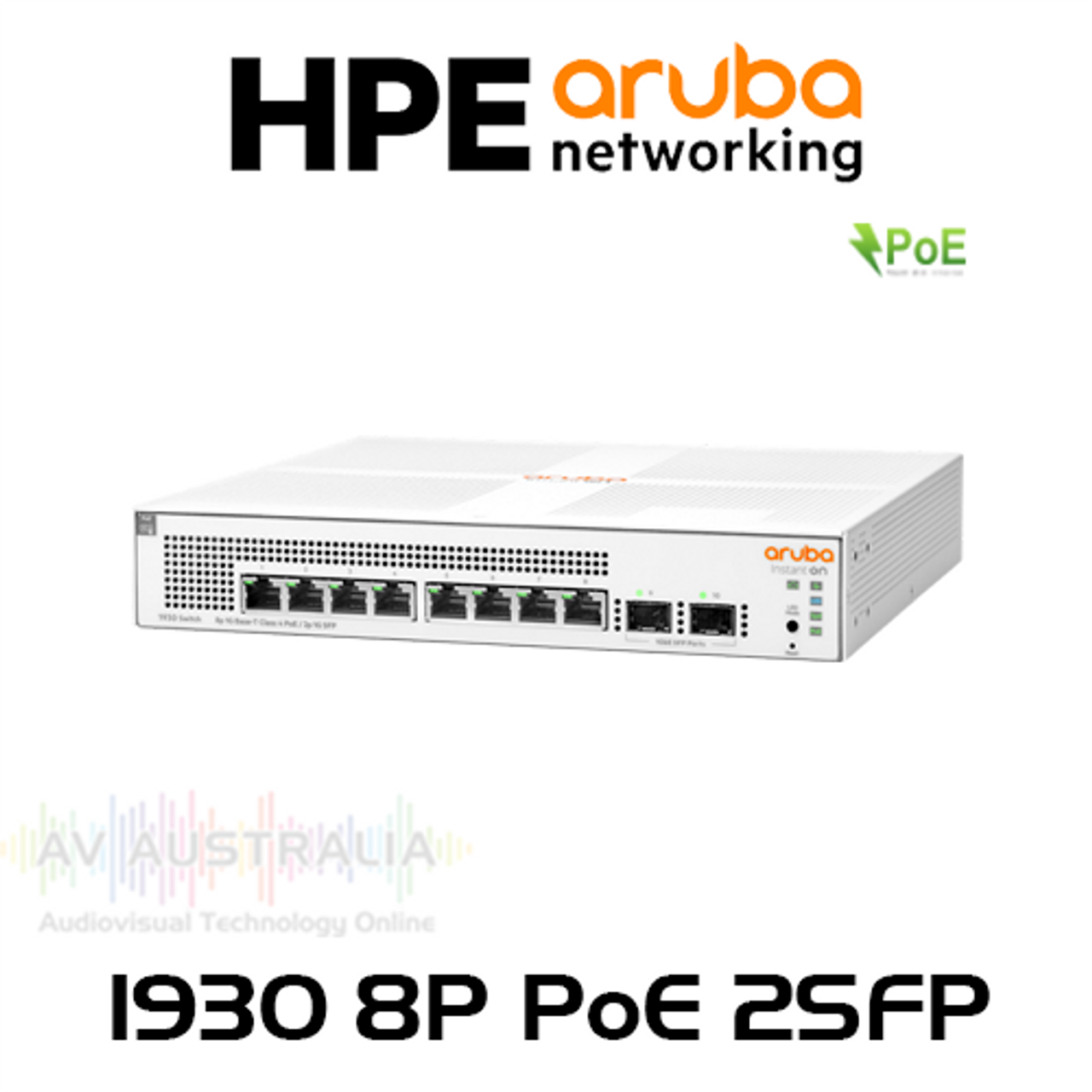 Aruba Instant On 1930 8-Port Gigabit PoE 124W CL4 Smart Managed Switch With 2xSFP