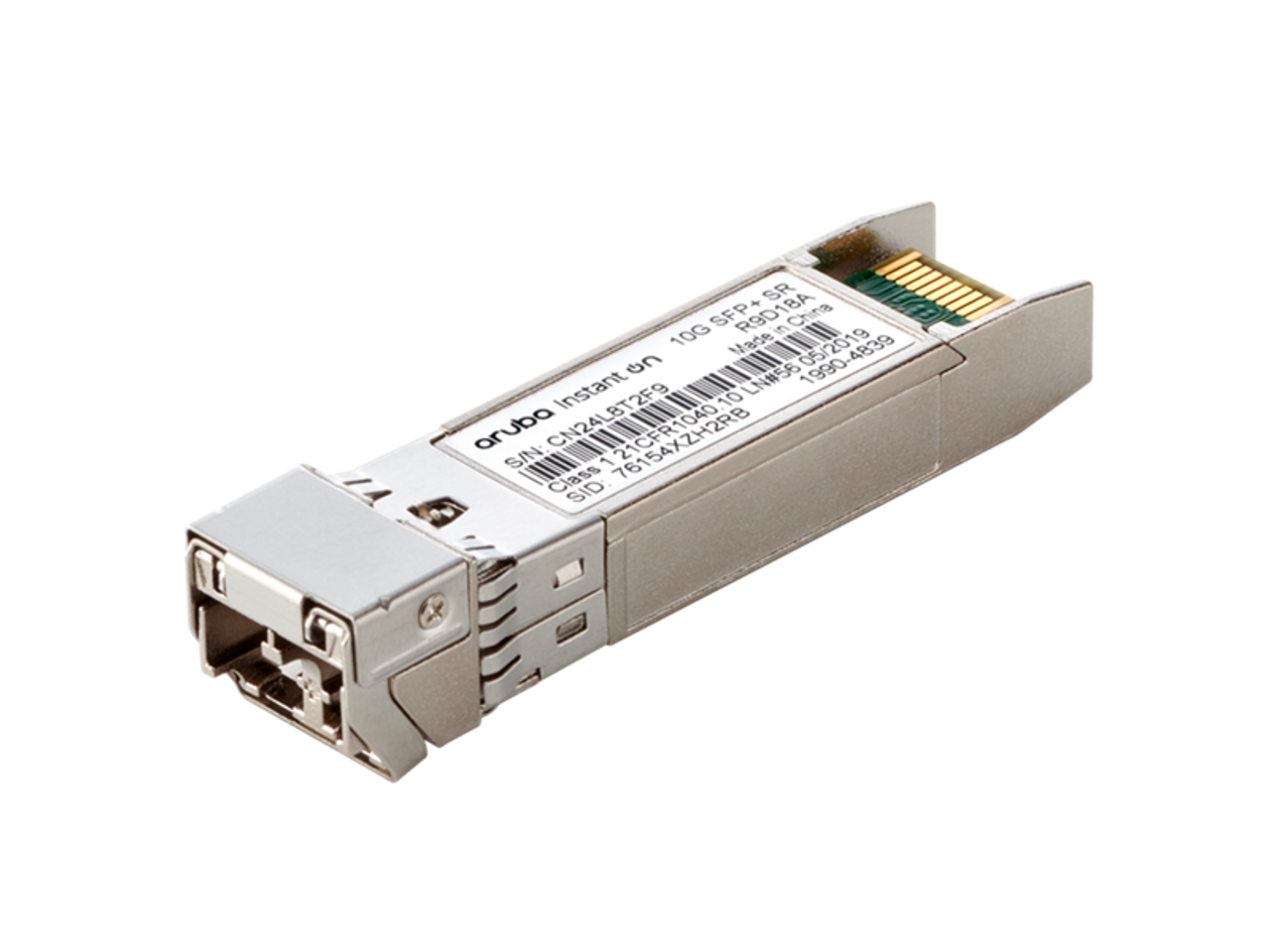 Aruba Instant On R9D18A 10G SFP+ Multi-Mode LC SR 300M Transceiver Module