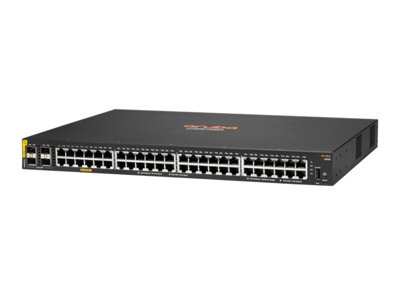 Aruba CX 6000 48-Port Gigabit PoE 370W CL4 Switch With 4x SFP