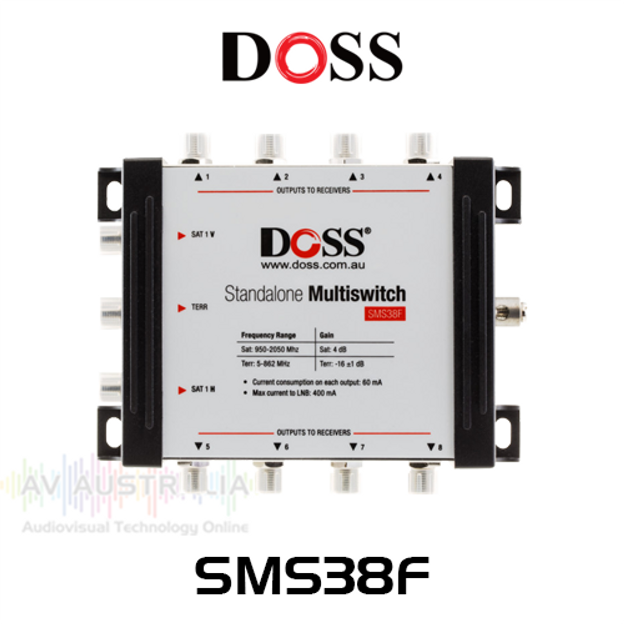 Doss 3-Input 8-Output F-Type Standalone Multiswitch (5-2150MHz)