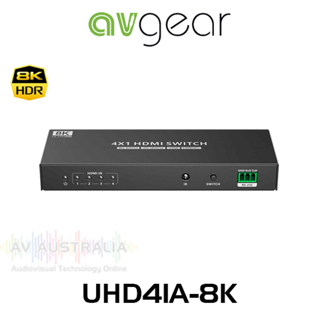 AVGear UHD41A-8K 8K60Hz 4 x 1 HDMI 2.0 Switcher