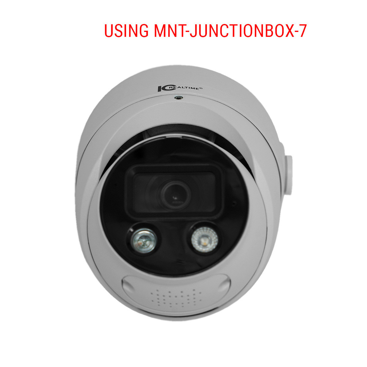 IC Realtime 4MP 2.8mm Lens Outdoor PoE Dual Illumination Eyeball Dome IP Camera