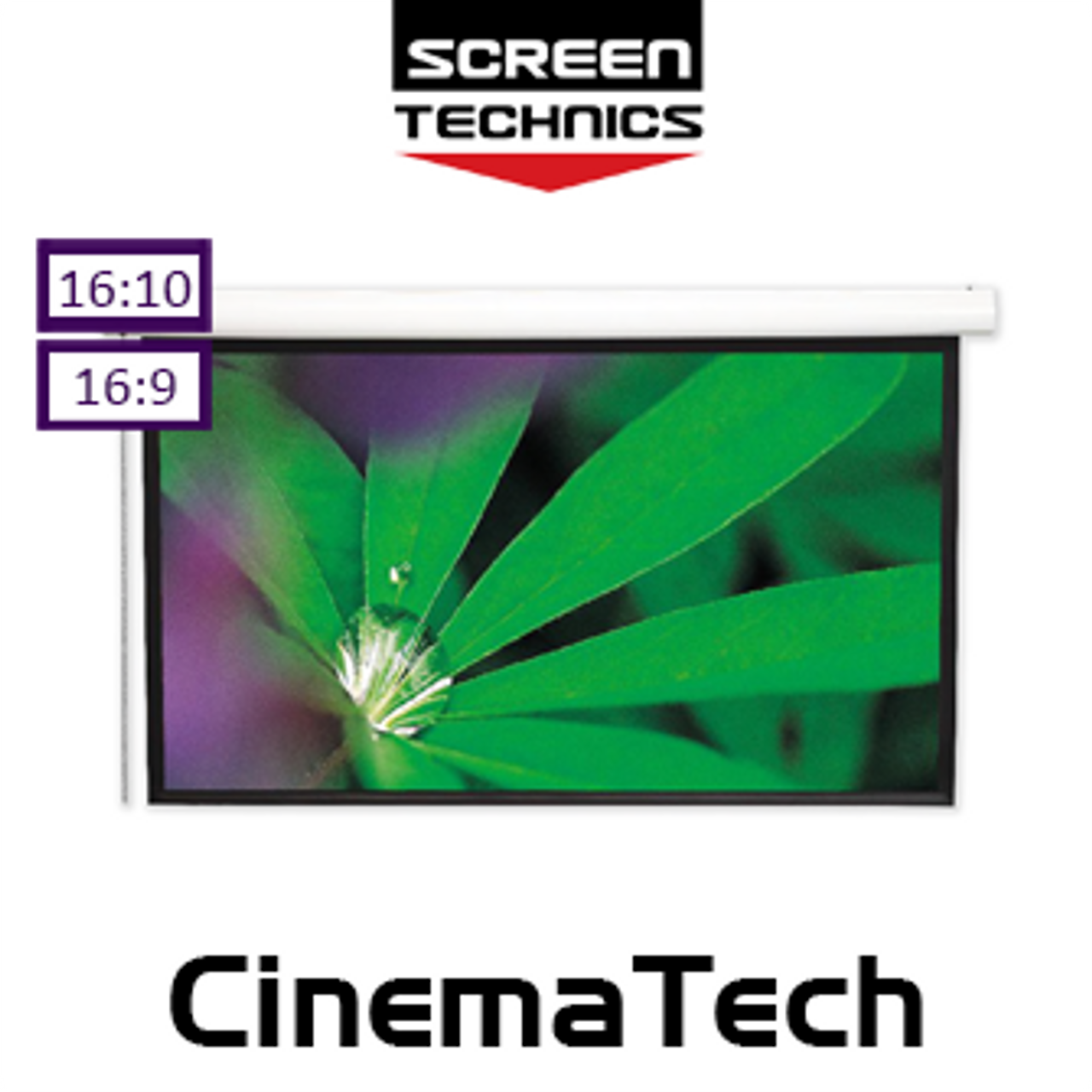 ST CinemaTech Premium Manual Chain Drive Projection Screens