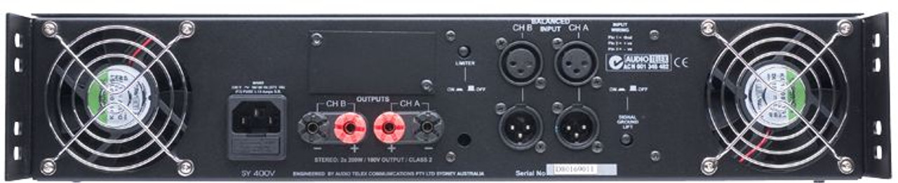 Australian Monitor Synergy Series 2 x 400W Power Amplifier