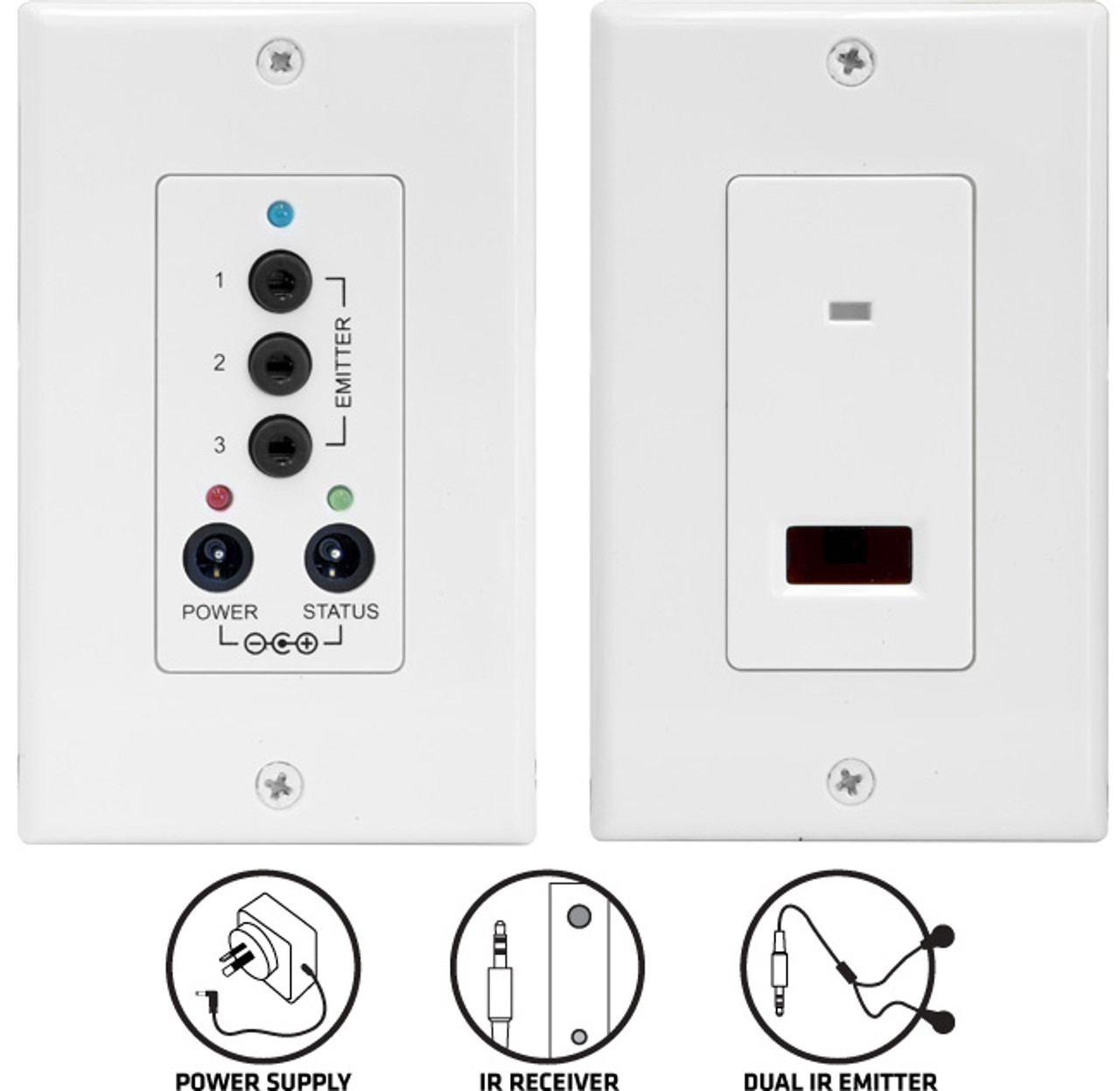 Pro.2 IR Repeater Wall Plates