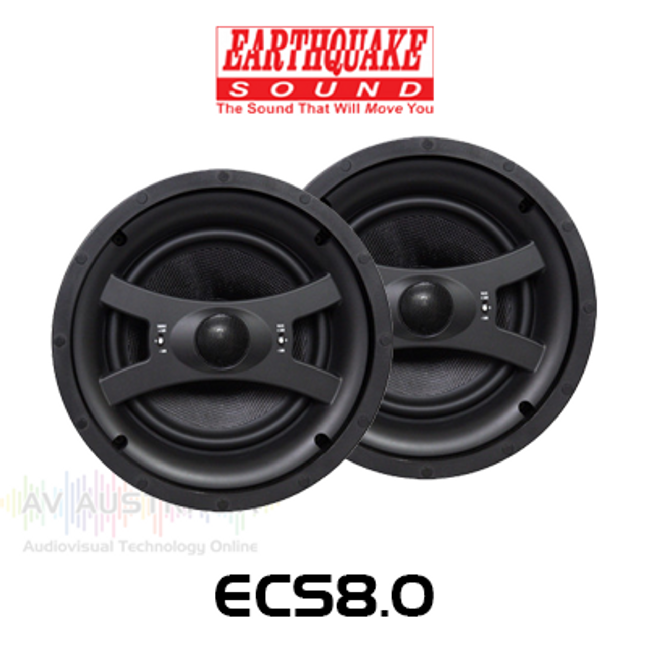 EarthQuake ECS8.0 8" Edgeless In-Ceiling Speakers (Pair)