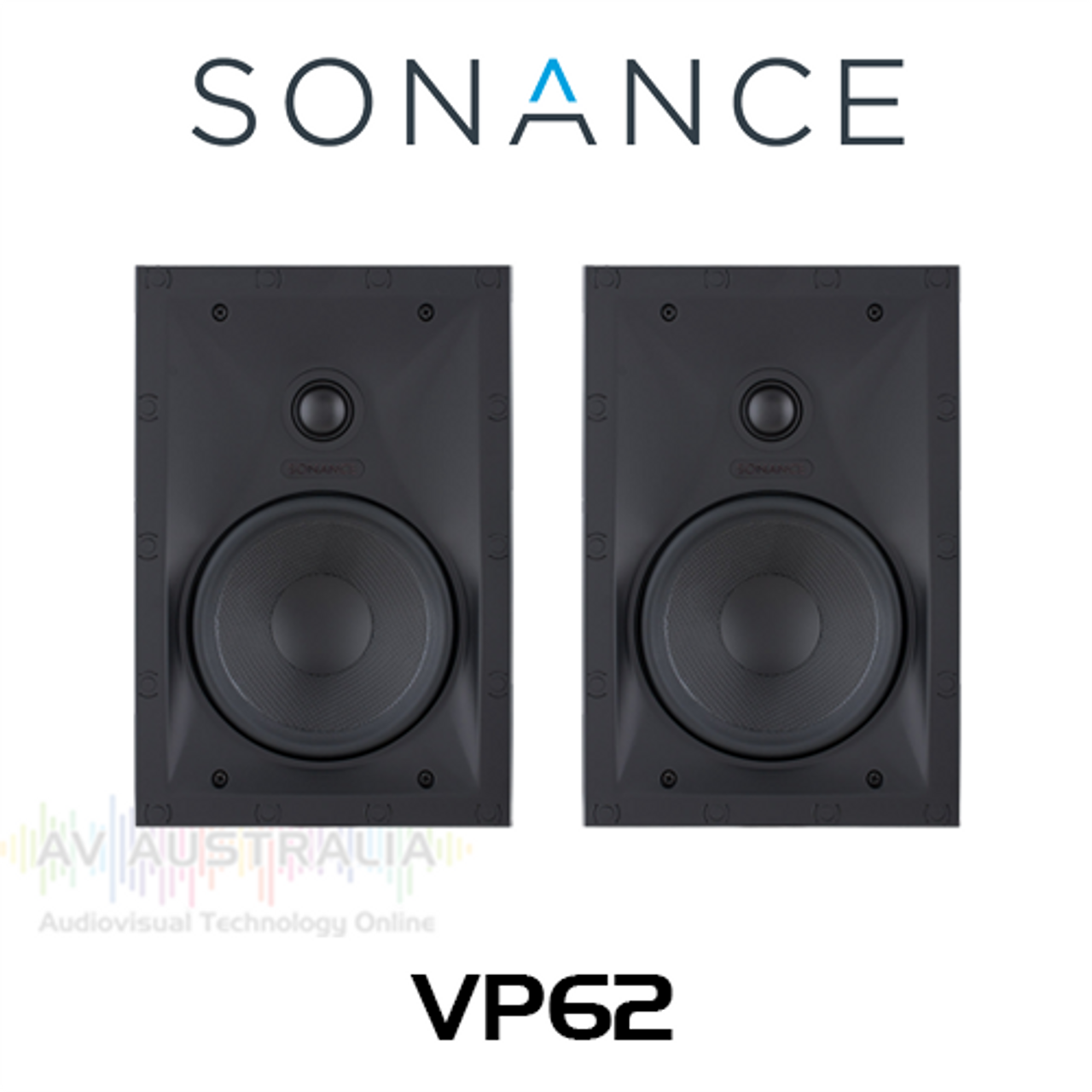 Sonance VP62 6" In-Wall Rectangular Speakers (Pair)