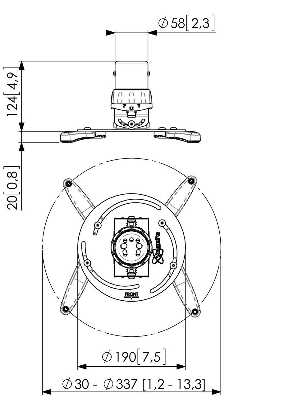 Vogels PPC 1500 Projector Ceiling Mount