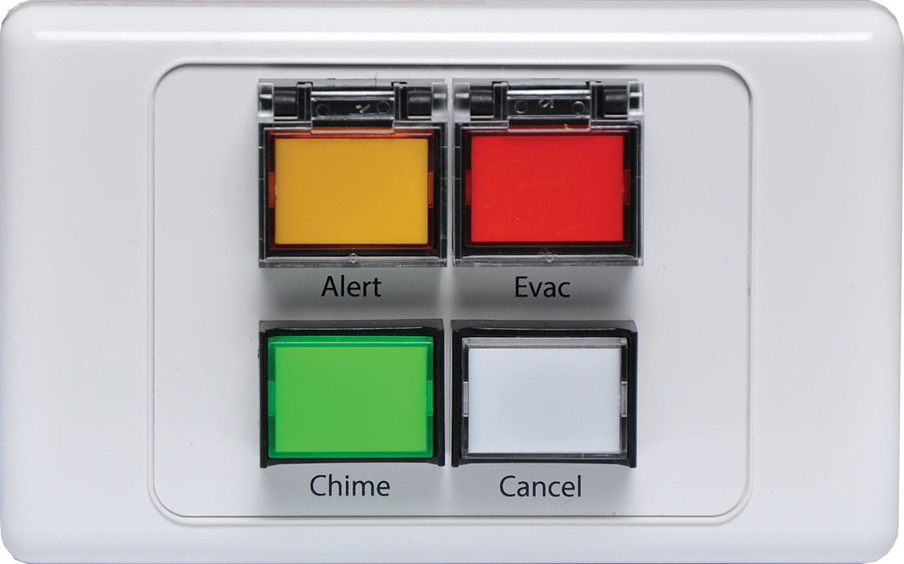 Redback Alert / Evac / Chime / Cancel Remote Control Plate Dual Cover