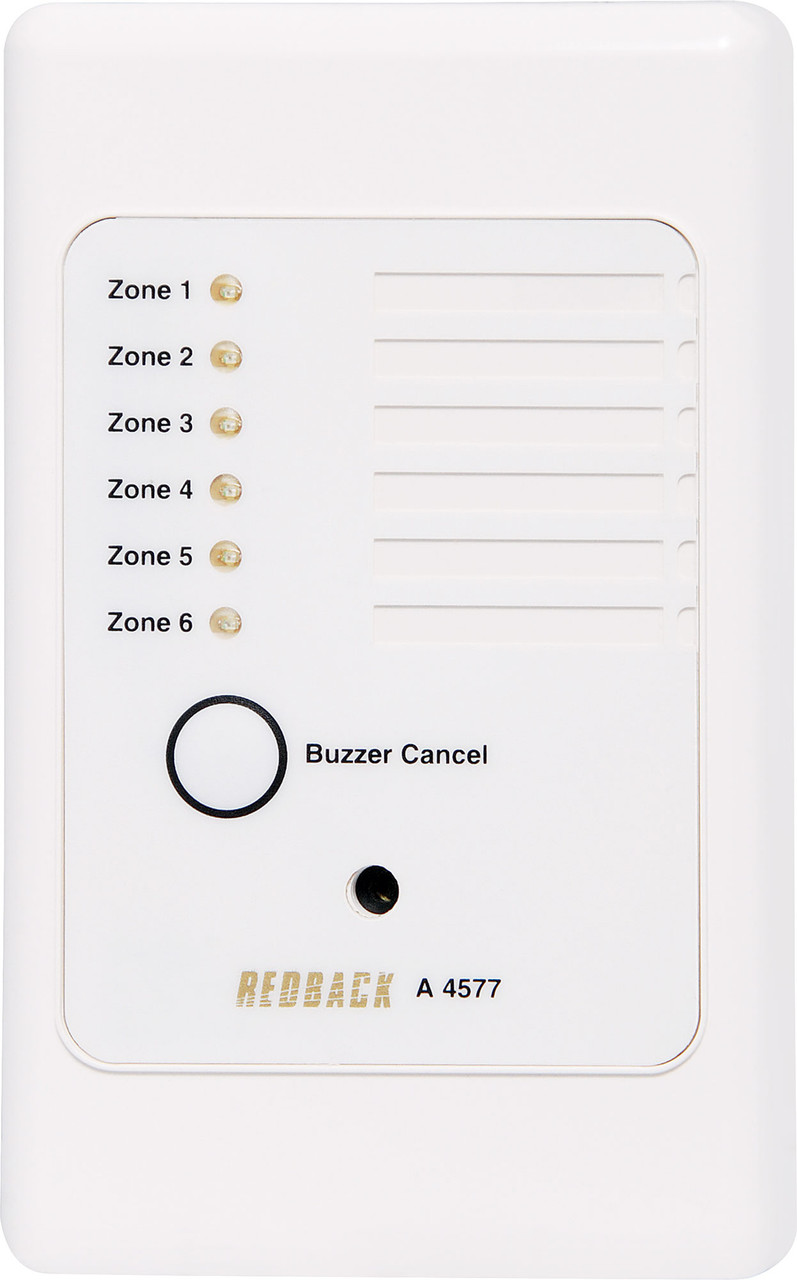 Redback 6 Zone Universal Remote Alarm Wallplate - Dual Cover