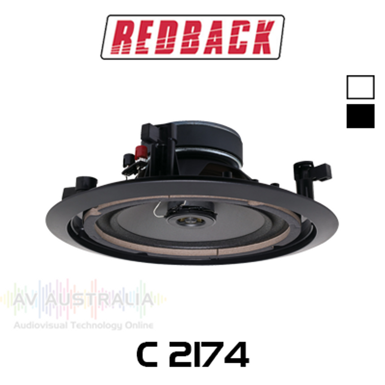 Redback 8" 45W Coaxial 2 Way Fastfix In-Ceiling Speaker (Each)