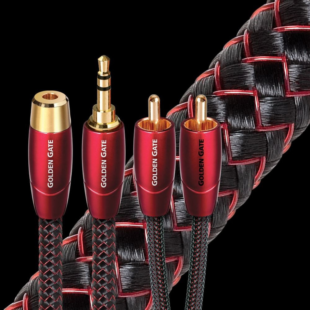 AudioQuest Golden Gate 3.5mm (M-F)/ RCA Interconnect Cable | AV