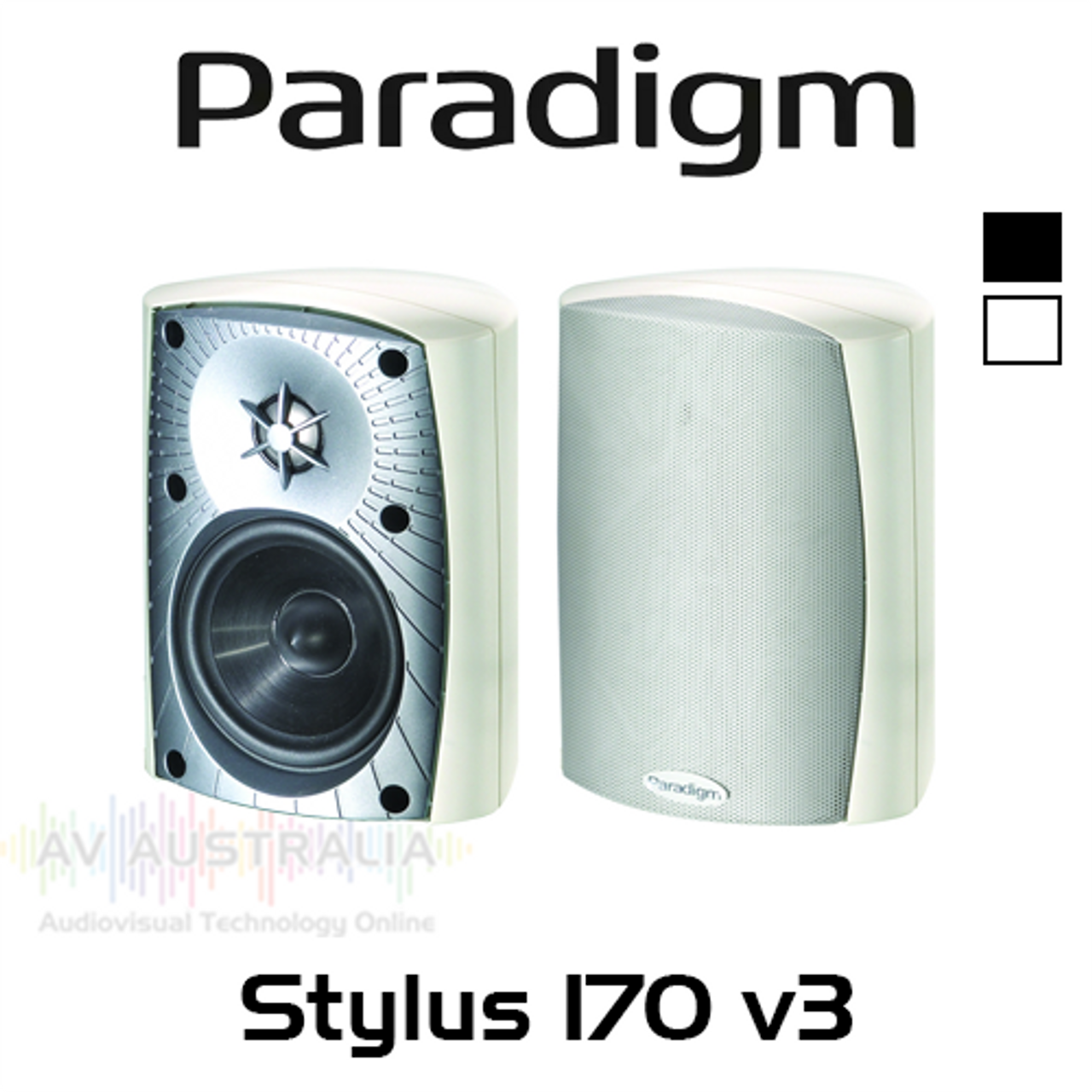 Paradigm Stylus 170 V3 4.5" All Weather UV-resistant PolyGlass Sealed Outdoor Speakers (Pair)