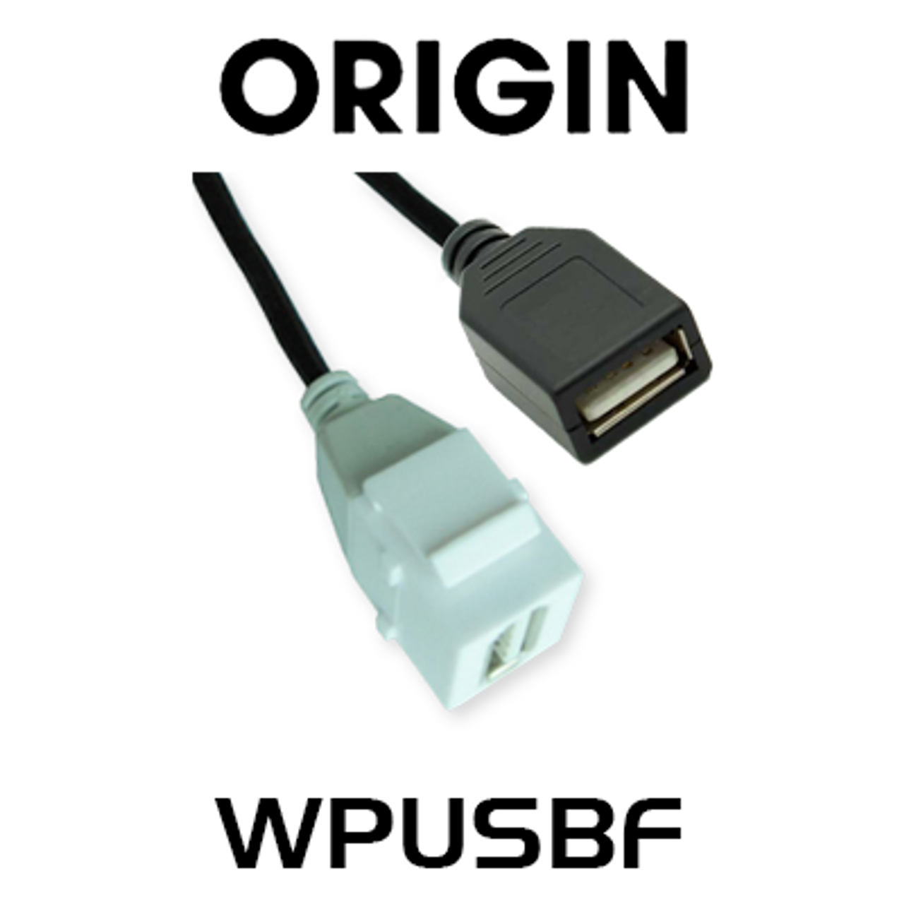 Origin WPUSBF USB A Female to USB Female Wallplate Insert