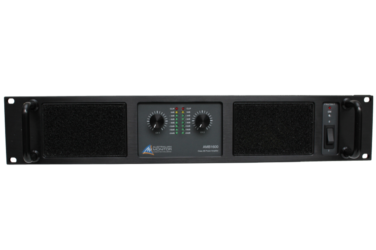 Australian Monitor AMB1600 Class AB Stereo 1600W Power Amplifier