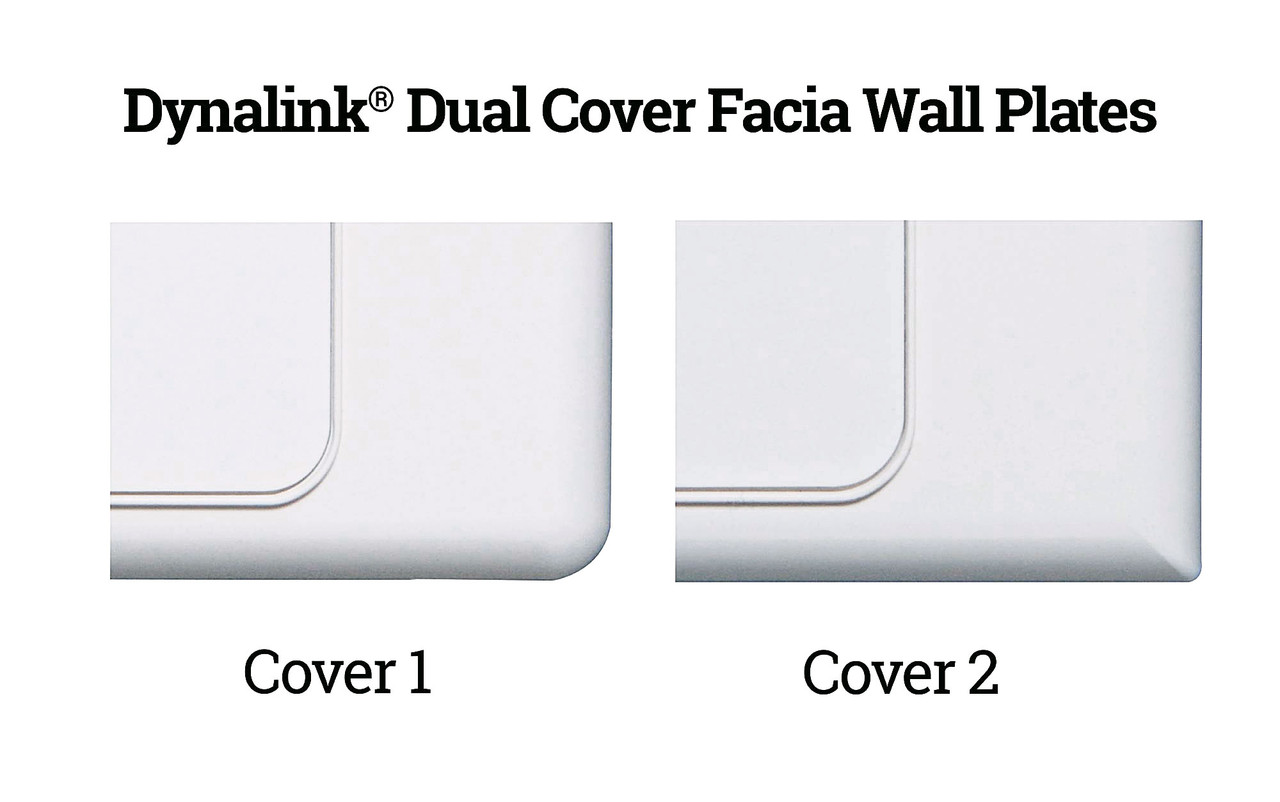 Dynalink F Type Antenna Wallplate - Single / Dual Outlet