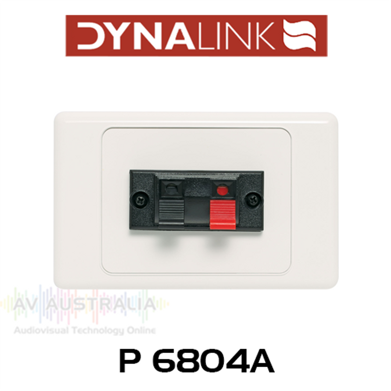 Dynalink Speaker Terminal Wallplate - Solder Termination