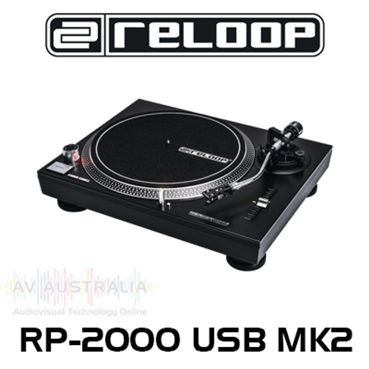 Reloop RP-2000 USB MK2 Quartz-Driven DJ Turntable With USB Audio Output