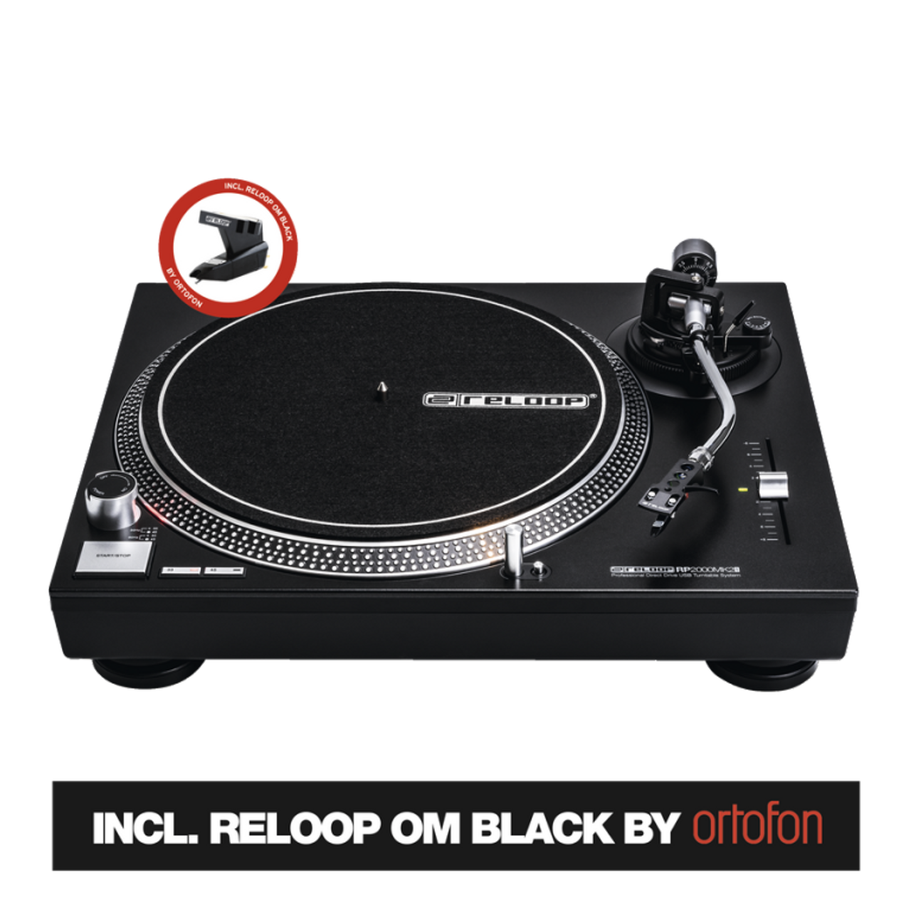 Reloop RP-2000 USB MK2 Quartz-Driven DJ Turntable With USB Audio Output