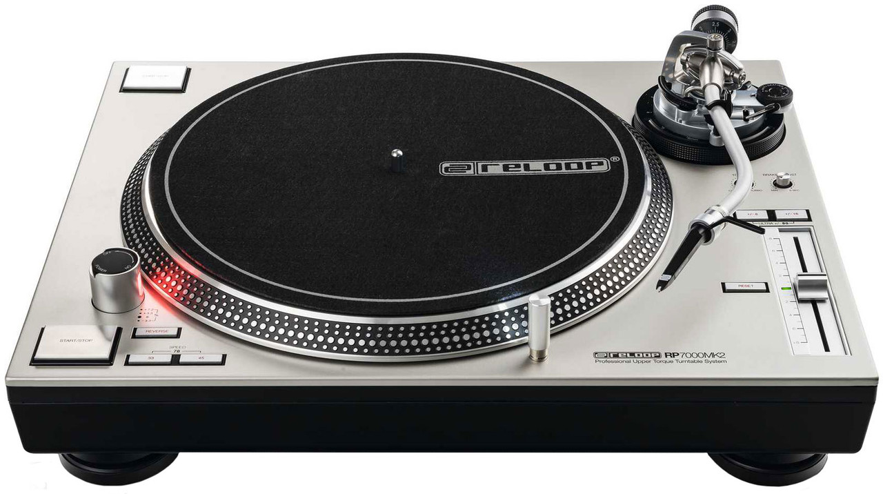 Reloop RP-7000 MK2 Quartz Driven DJ Turntable with Adjustable Upper-Torque Direct Drive